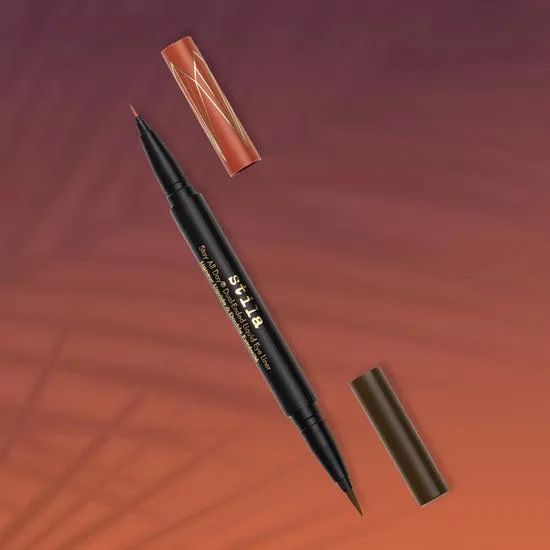 Stila Stay All Day Dual-Ended Liquid Eyeliner Amber/Dark Brown