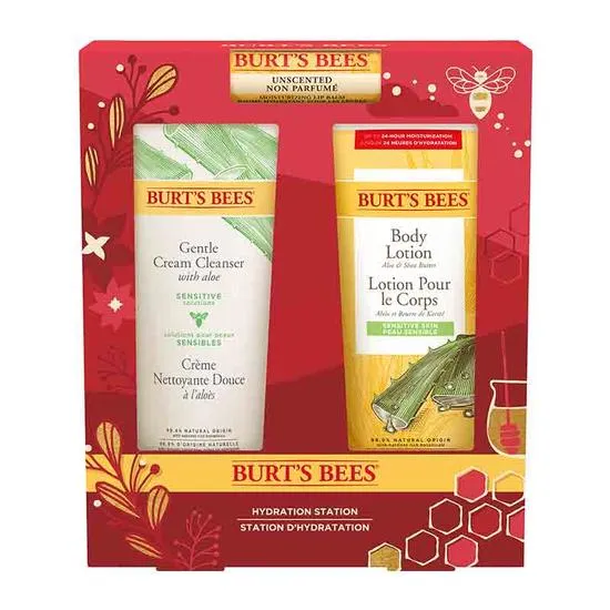 Burt's Bees A Bit Of Burt's Vanilla Bean Cracker Set Vanilla Bean Lip Balm + Hand Salve