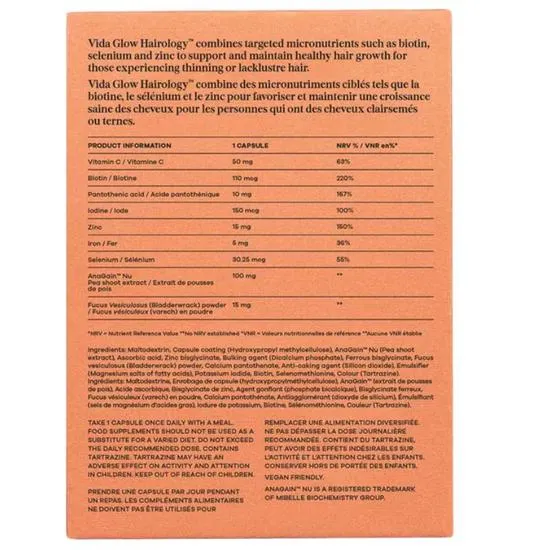 Vida Glow Hairology x30 Capsules