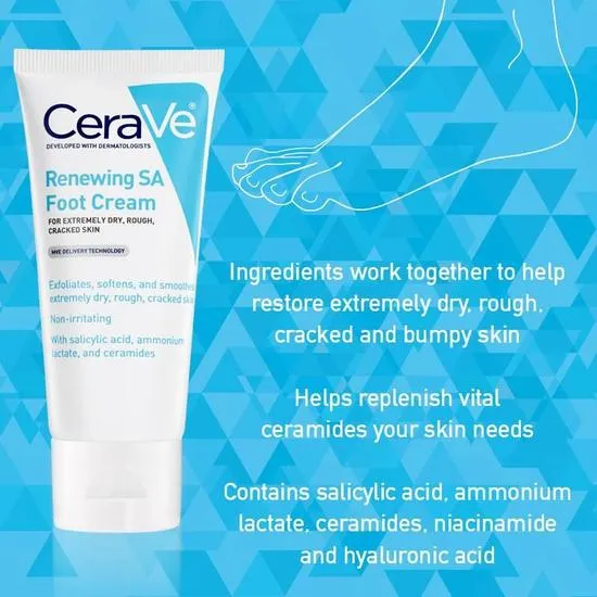 CeraVe SA Renewing Foot Cream 88ml