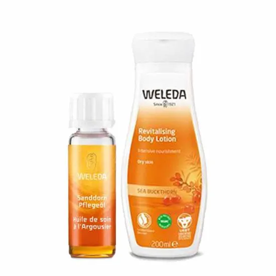 Weleda Revitalising Gift Set Sea Buckthorn Body Lotion + Sea Buckthorn Body Oil