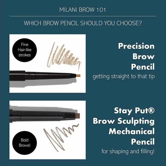 Milani Precision Brow Pencil 160 Ebony