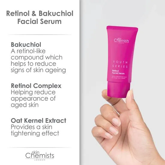 skinChemists Youth Series Retinol & Bakuchiol Facial Serum 30ml