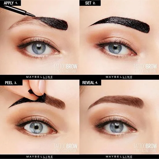Maybelline Tattoo Brow Easy Peel Off Tint Light Brown