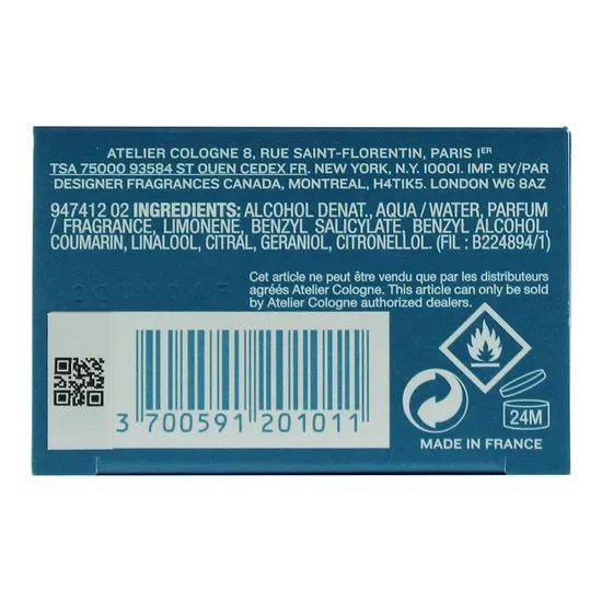 Atelier Cologne Orange Sanguine Cologne Absolue Spray 100ml