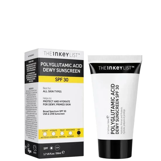 The INKEY List Polyglutamic Acid Dewy Sunscreen SPF 30 50ml