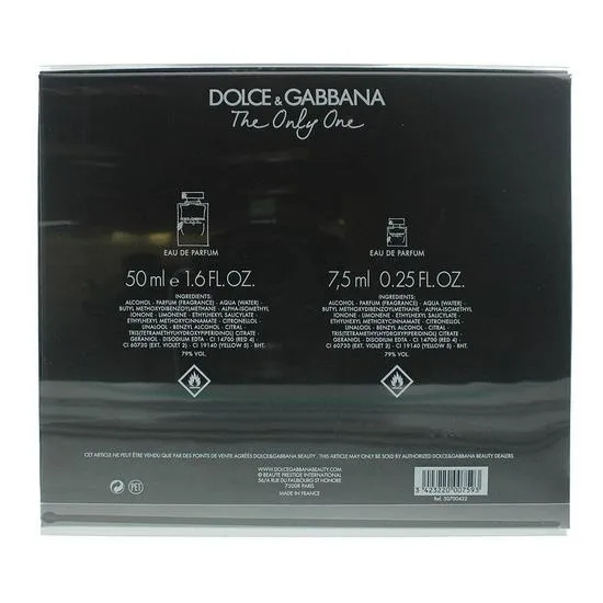 Dolce & Gabbana The Only One Eau De Parfum Gift Set Eau De Parfum (50ml + 7.5ml)