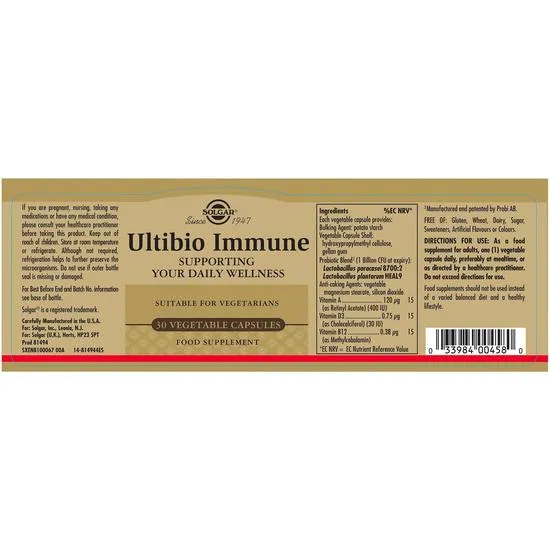 Solgar Ultibio Immune x30