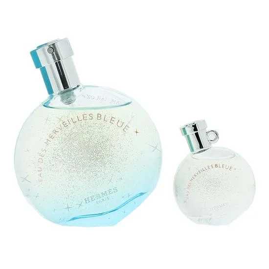 Hermès Eau Des Merveilles Bleue Eau De Toilette Spray Gift Set 50ml