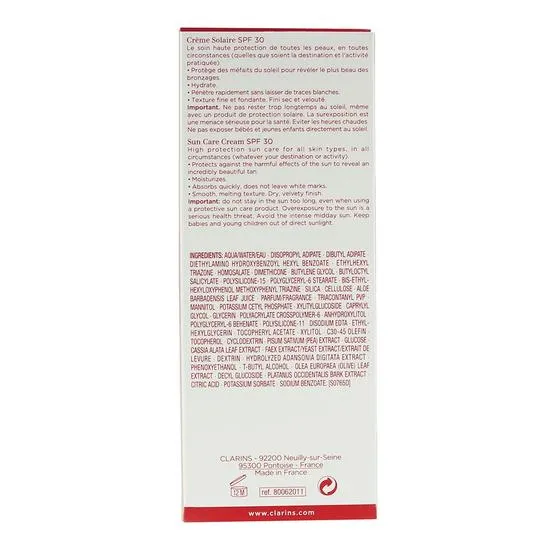 Clarins Sun Care Cream For Body SPF 30 75ml