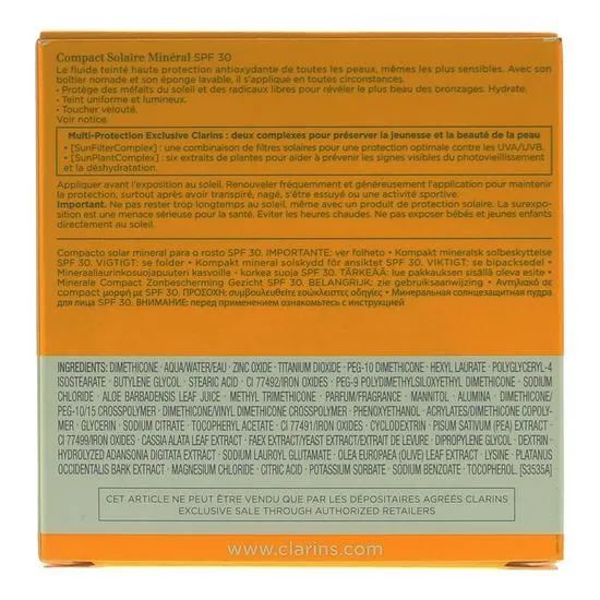 Clarins Mineral Sun Care Compact For Face SPF 30 11.5ml