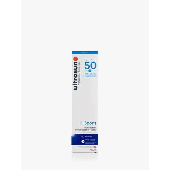Ultrasun SPF 50 Sports Transparent Sun Protection Spray 150ml