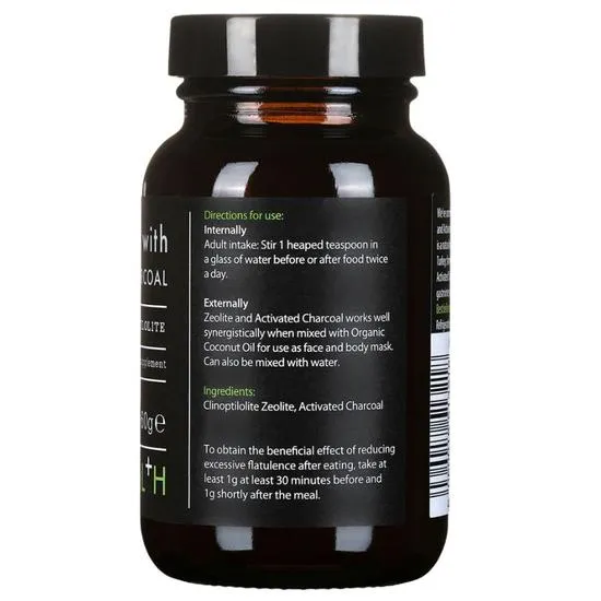 KIKI Health Zeolite Powder With Activated Charcoal 60g
