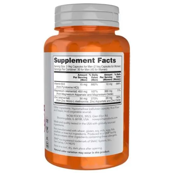 NOW Foods ZMA Sports Recovery Capsules 90 Capsules