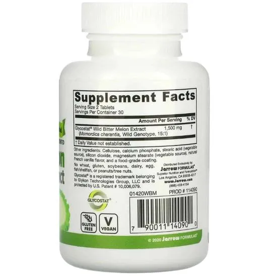 Jarrow Formulas Wild Bitter Melon Extract 1500mg Tablets 60 Tablets