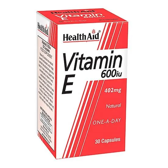 Health Aid Vitamin E 600iu Natural Capsules 30 Capsules