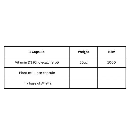 Viridian Vitamin D3 (vegan) 2000iu Capsules 150 Capsules