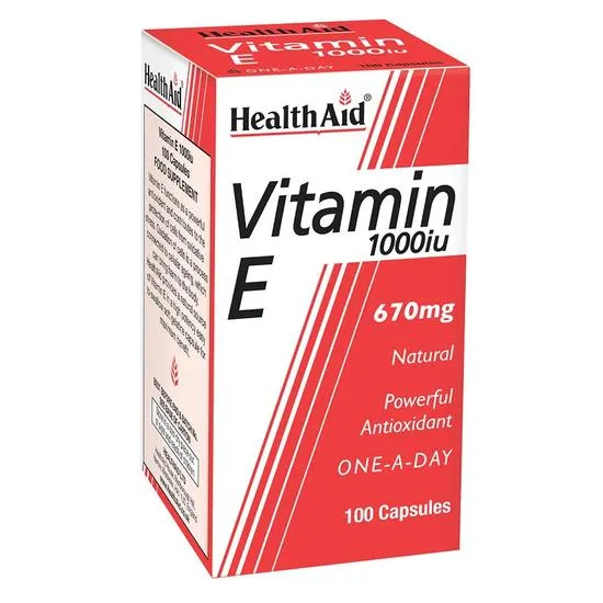 Health Aid Vitamin E 1000iu Natural Capsules 30 Capsules