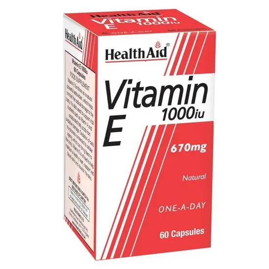 Health Aid Vitamin E 1000iu Natural Capsules 30 Capsules