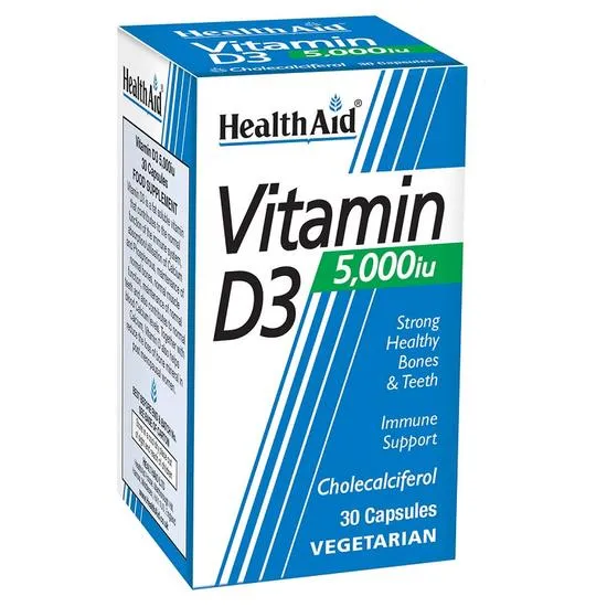 Health Aid Vitamin D3 5000iu Capsules 30 Capsules
