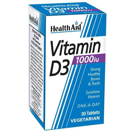 Health Aid Vitamin D3 1000iu Tablets 30 Tablets