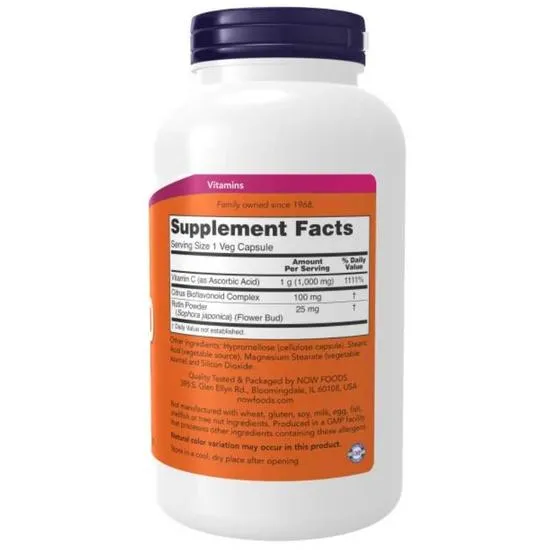 NOW Foods Vitamin C-1000 With 100mg Bioflavonids Capsules 250 Capsules