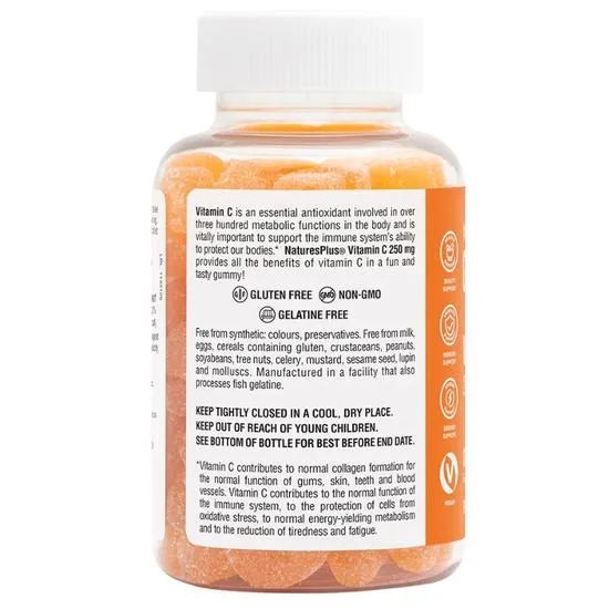 Nature's Plus Vitamin C 250mg Gummies 75 Gummies