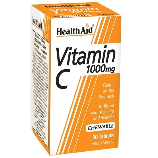 Health Aid Vitamin C 1000mg Chewable Tablets 30 Tablets