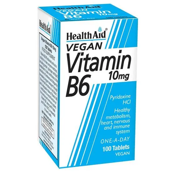 Health Aid Vitamin B6 10mg Tablets 100 Tablets