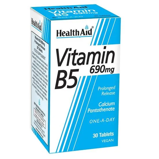 Health Aid Vitamin B5 690mg Tablets 30 Tablets