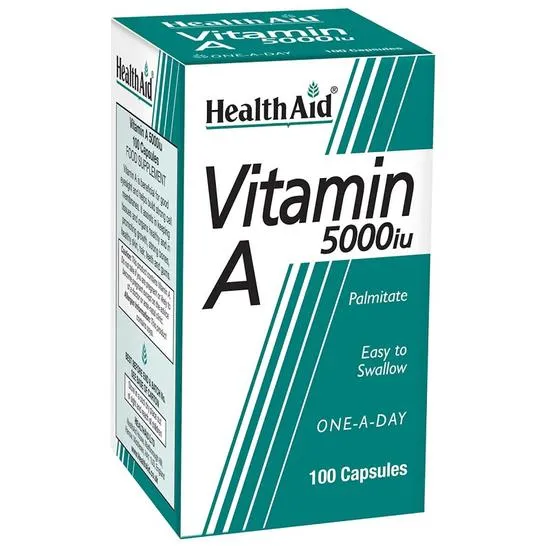 Health Aid Vitamin A 5000iu Capsules 100 Capsules