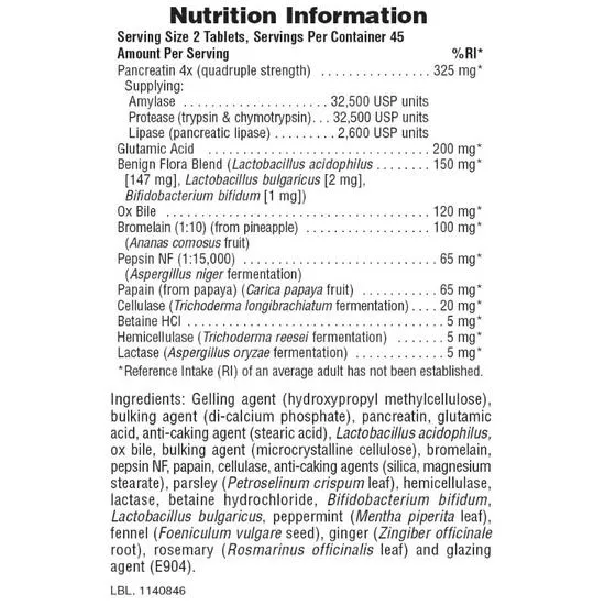 Nature's Plus Ultra-Zyme Tablets 90 Tablets