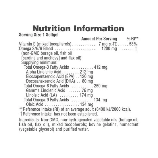 Nature's Plus Ultra Omega 3-6-9 1200mg 90 Softgels