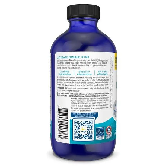 Nordic Naturals Ultimate Omega Xtra 3400mg Lemon 237ml