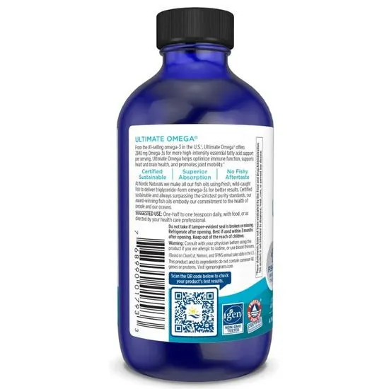 Nordic Naturals Ultimate Omega 2840mg Lemon 119ml