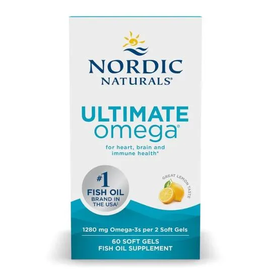 Nordic Naturals Ultimate Omega 1280mg Lemon Softgels 60 Softgels