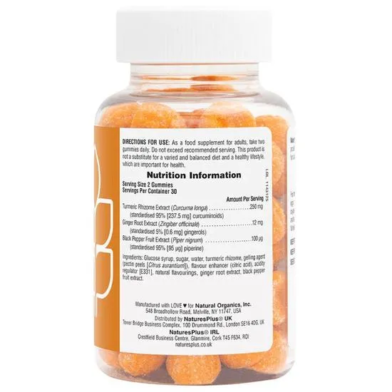 Nature's Plus Turmeric Gummies 60 Gummies