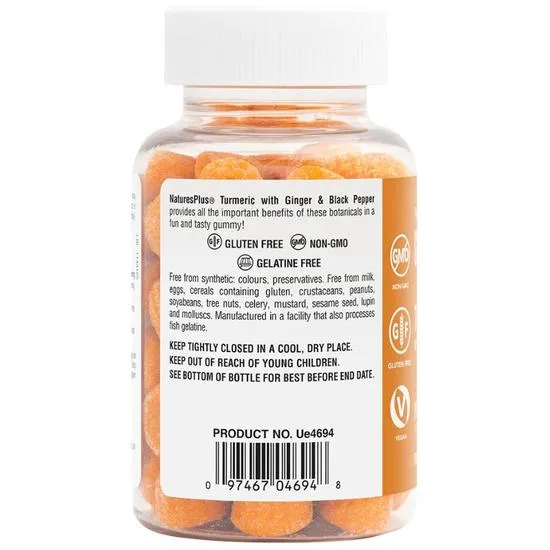 Nature's Plus Turmeric Gummies 60 Gummies