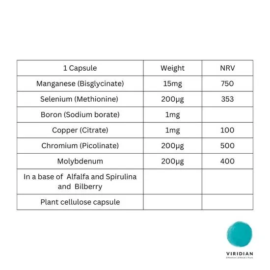 Viridian Trace Mineral Complex Veg Capsules 90 Capsules
