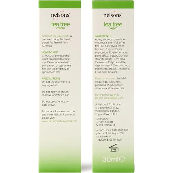 Nelsons Tea Tree Cream 30ml