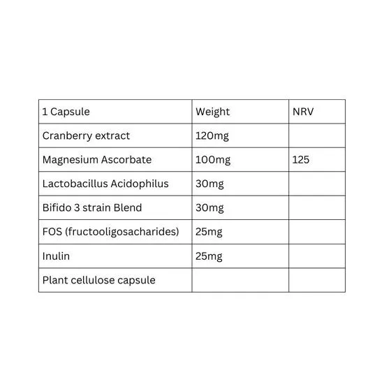 Viridian Synerbio Daily Plus Cranberry Veg Capsules 30 Capsules
