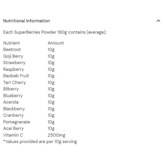 Health Aid Super Berries Powder 180g