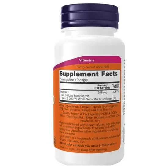 NOW Foods Sun-E 400iu Softgels 60 Softgels