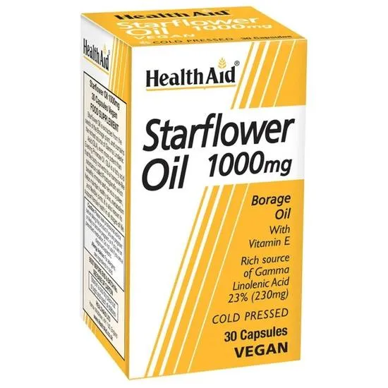 Health Aid Starflower Oil 1000mg (23% GLA) 30 Capsules