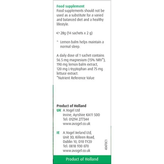 A.Vogel Sleep Well Dissolvable Granules 14 Sachets