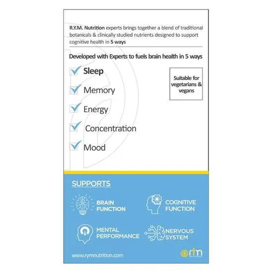 RYM Nutrition Sleep Rest & Restore Capsules 30 Capsules