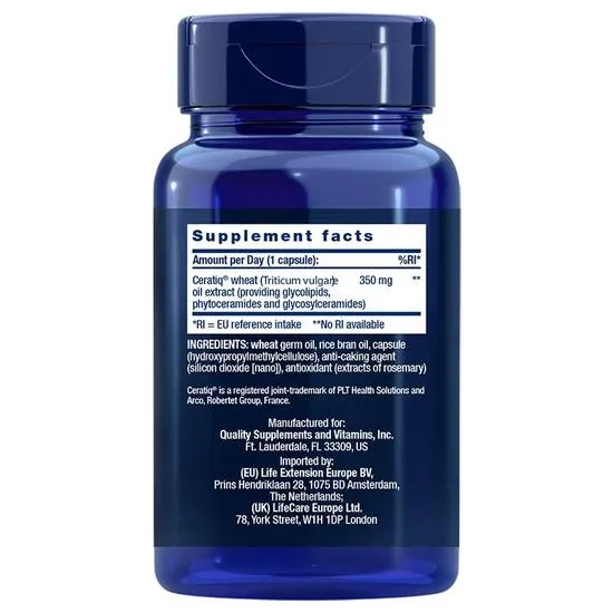 Life Extension Skin Restoring Ceramides Vegicaps 30 Vegicaps