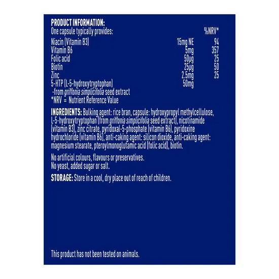 Higher Nature Serotone 5-HTP 50mg Vegetable Capsules 90 Capsules