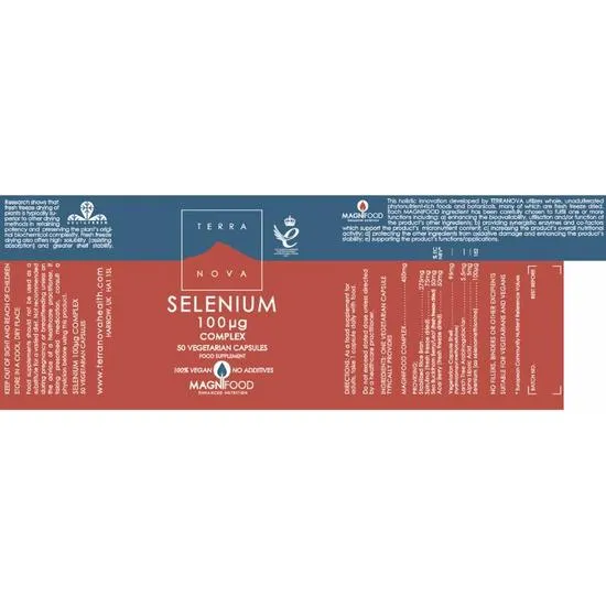 Terranova Selenium 100ug Complex Vegicaps 50 Vegicaps