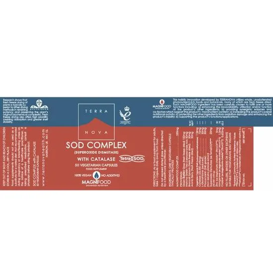 Terranova SOD Complex With Catalase Capsules 50 Capsules